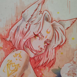 Отражения Лисы 16+🤍KitsuNeka-san Art