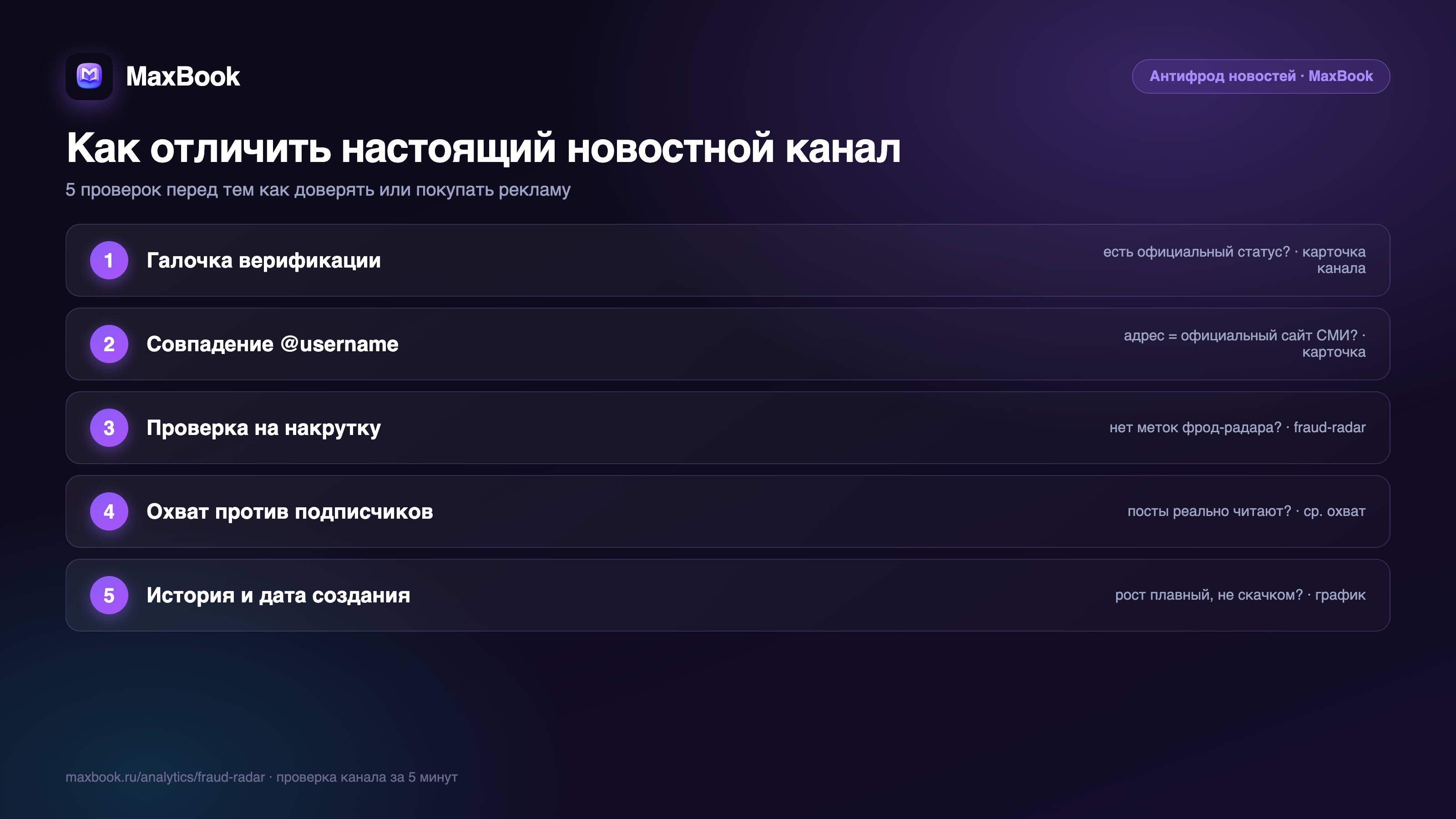 Чек-лист: как отличить настоящий новостной канал MAX от фейка